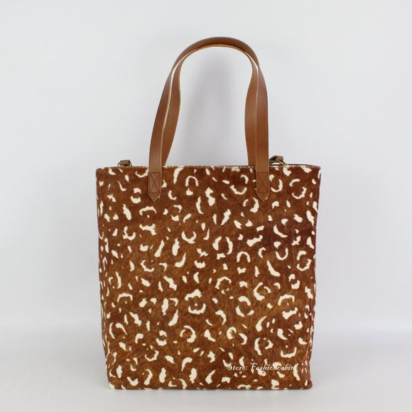 NEW MADEWELL The Medium Transport Tote/Crossbody Bag, Calf Hair - Picture 2 of 13